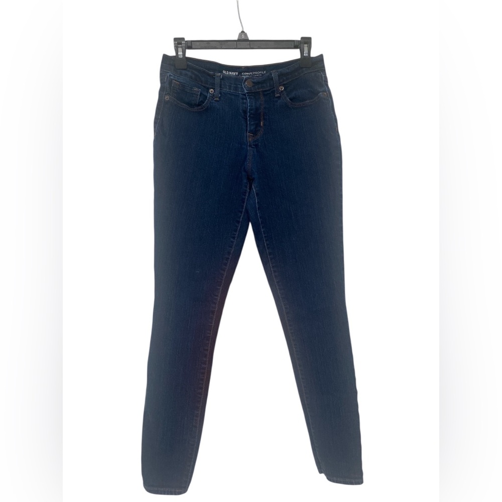 Old Navy Women's Dark Blue Skinny Jeans GUC 4